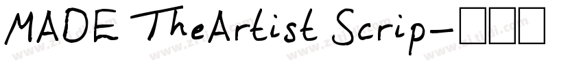 MADE TheArtist Scrip字体转换
